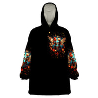 Couple Skull Wearable Blanket Hoodie From Our First Kiss Till Our Last Breath - Wonder Print Shop