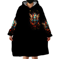 Couple Skull Wearable Blanket Hoodie From Our First Kiss Till Our Last Breath - Wonder Print Shop