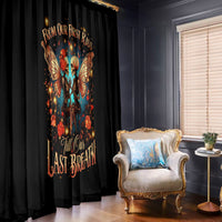 Couple Skull Window Curtain From Our First Kiss Till Our Last Breath - Wonder Print Shop