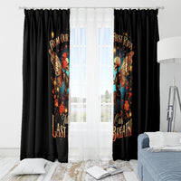 Couple Skull Window Curtain From Our First Kiss Till Our Last Breath - Wonder Print Shop