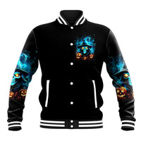 Witch Skull Halloween Baseball Jacket I Didn't Becom A Witch - Wonder Print Shop