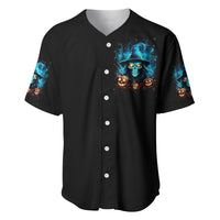 Witch Skull Halloween Baseball Jersey I Didn't Becom A Witch - Wonder Print Shop