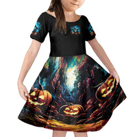 Witch Skull Halloween Family Matching Off Shoulder Short Dress and Hawaiian Shirt I Didn't Becom A Witch - Wonder Print Shop
