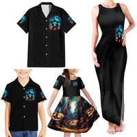 Witch Skull Halloween Family Matching Tank Maxi Dress and Hawaiian Shirt I Didn't Becom A Witch - Wonder Print Shop