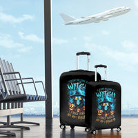 Witch Skull Halloween Luggage Cover I Didn't Becom A Witch - Wonder Print Shop