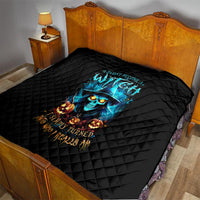 Witch Skull Halloween Quilt I Didn't Becom A Witch - Wonder Print Shop
