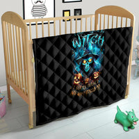 Witch Skull Halloween Quilt I Didn't Becom A Witch - Wonder Print Shop