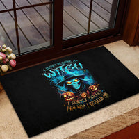 Witch Skull Halloween Rubber Doormat I Didn't Becom A Witch - Wonder Print Shop