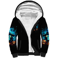Witch Skull Halloween Sherpa Hoodie I Didn't Becom A Witch - Wonder Print Shop