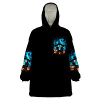 Witch Skull Halloween Wearable Blanket Hoodie I Didn't Becom A Witch - Wonder Print Shop
