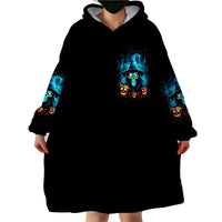 Witch Skull Halloween Wearable Blanket Hoodie I Didn't Becom A Witch - Wonder Print Shop