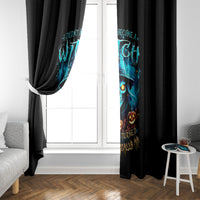 Witch Skull Halloween Window Curtain I Didn't Becom A Witch - Wonder Print Shop