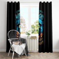 Witch Skull Halloween Window Curtain I Didn't Becom A Witch - Wonder Print Shop