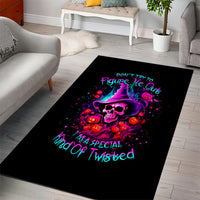 Witch Pumkin Skull Area Rug Don't Try To Figure Me Out I'm A Special - Wonder Print Shop
