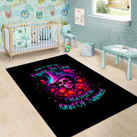 Witch Pumkin Skull Area Rug Don't Try To Figure Me Out I'm A Special - Wonder Print Shop