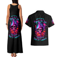 Witch Pumkin Skull Couples Matching Tank Maxi Dress and Hawaiian Shirt Don't Try To Figure Me Out I'm A Special - Wonder Print Shop