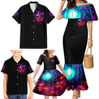 Witch Pumkin Skull Family Matching Mermaid Dress and Hawaiian Shirt Don't Try To Figure Me Out I'm A Special - Wonder Print Shop