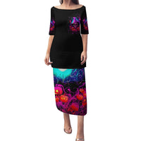 Witch Pumkin Skull Family Matching Puletasi Dress and Hawaiian Shirt Don't Try To Figure Me Out I'm A Special - Wonder Print Shop