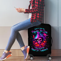 Witch Pumkin Skull Luggage Cover Don't Try To Figure Me Out I'm A Special - Wonder Print Shop