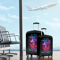 Witch Pumkin Skull Luggage Cover Don't Try To Figure Me Out I'm A Special - Wonder Print Shop