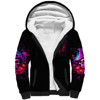 Witch Pumkin Skull Sherpa Hoodie Don't Try To Figure Me Out I'm A Special - Wonder Print Shop