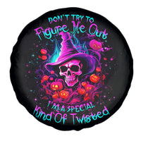 Witch Pumkin Skull Spare Tire Cover Don't Try To Figure Me Out I'm A Special - Wonder Print Shop