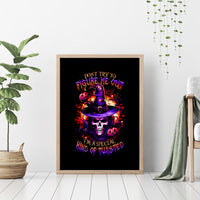 Wizard Skull Halloween Canvas Wall Art Don't Try To Figure Me Out I'm A Special - Wonder Print Shop
