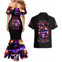 Wizard Skull Halloween Couples Matching Mermaid Dress and Hawaiian Shirt Don't Try To Figure Me Out I'm A Special - Wonder Print Shop