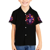 Wizard Skull Halloween Kid Hawaiian Shirt Don't Try To Figure Me Out I'm A Special - Wonder Print Shop