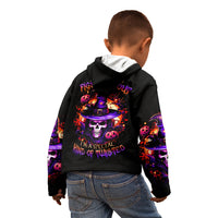 Wizard Skull Halloween Kid Hoodie Don't Try To Figure Me Out I'm A Special - Wonder Print Shop