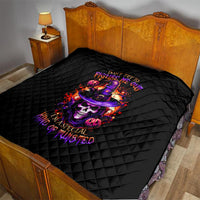 Wizard Skull Halloween Quilt Don't Try To Figure Me Out I'm A Special - Wonder Print Shop