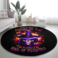 wizard-skull-halloween-round-carpet-dont-try-to-figure-me-out-im-a-special