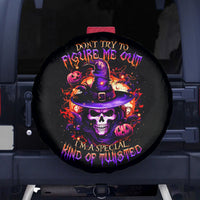 Wizard Skull Halloween Spare Tire Cover Don't Try To Figure Me Out I'm A Special - Wonder Print Shop