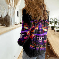 Wizard Skull Halloween Women Casual Shirt Don't Try To Figure Me Out I'm A Special - Wonder Print Shop
