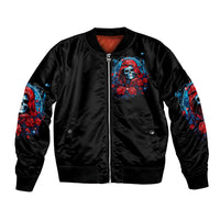 Lady Skull Bomber Jacket They Ask You To Be Yourself And Yet They Judge You - Wonder Print Shop