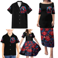 Lady Skull Family Matching Puletasi Dress and Hawaiian Shirt They Ask You To Be Yourself And Yet They Judge You - Wonder Print Shop