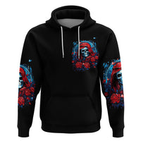 Lady Skull Hoodie They Ask You To Be Yourself And Yet They Judge You - Wonder Print Shop