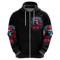 Lady Skull Hoodie They Ask You To Be Yourself And Yet They Judge You - Wonder Print Shop