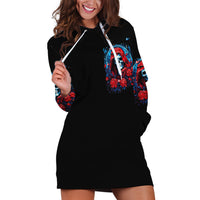 Lady Skull Hoodie Dress They Ask You To Be Yourself And Yet They Judge You - Wonder Print Shop