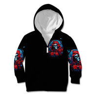 Lady Skull Kid Hoodie They Ask You To Be Yourself And Yet They Judge You - Wonder Print Shop