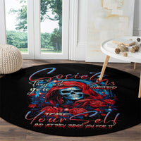 lady-skull-round-carpet-they-ask-you-to-be-yourself-and-yet-they-judge-you