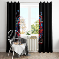 Lady Skull Window Curtain They Ask You To Be Yourself And Yet They Judge You - Wonder Print Shop