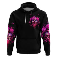 Three Rose Skull Hoodie Stuck Between Idk Idc And Idgaf - Wonder Print Shop