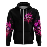 Three Rose Skull Hoodie Stuck Between Idk Idc And Idgaf - Wonder Print Shop