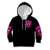 Three Rose Skull Kid Hoodie Stuck Between Idk Idc And Idgaf - Wonder Print Shop