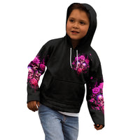 Three Rose Skull Kid Hoodie Stuck Between Idk Idc And Idgaf - Wonder Print Shop