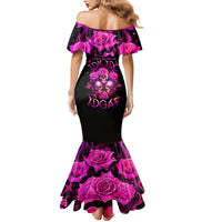 Three Rose Skull Mermaid Dress Stuck Between Idk Idc And Idgaf - Wonder Print Shop