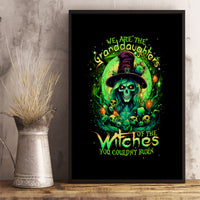 Witch Skull Canvas Wall Art We Are The Granddaughters Of The Witches - Wonder Print Shop