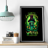 Witch Skull Canvas Wall Art We Are The Granddaughters Of The Witches - Wonder Print Shop