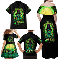 Witch Skull Family Matching Off Shoulder Maxi Dress and Hawaiian Shirt We Are The Granddaughters Of The Witches - Wonder Print Shop